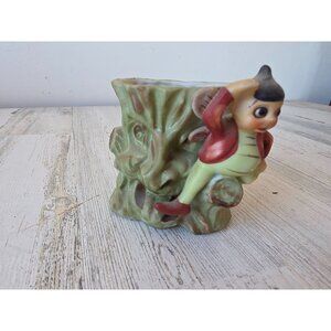 Vintage maruri AS IS elf haunted tree pixie‎ porcelain figurine
